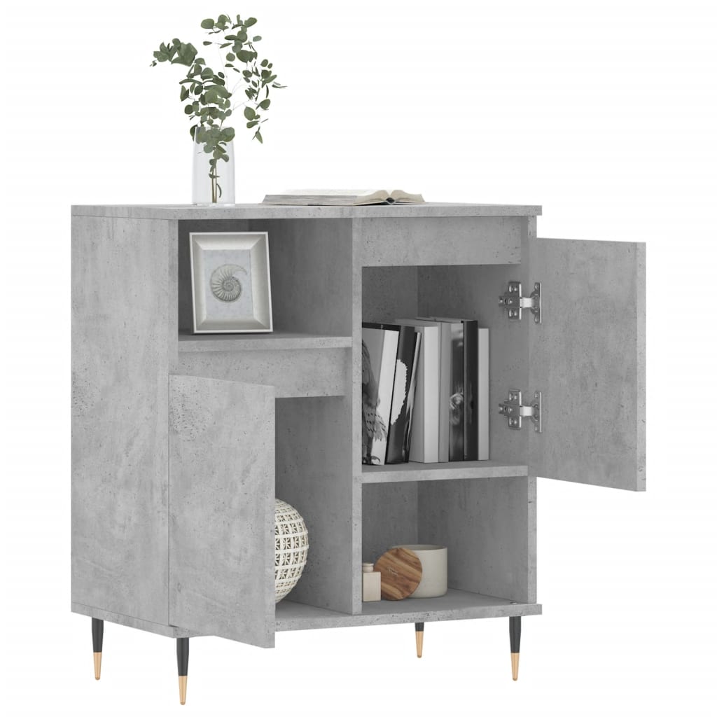 Komoda siva boja betona 60x35x70 cm od konstruiranog drva