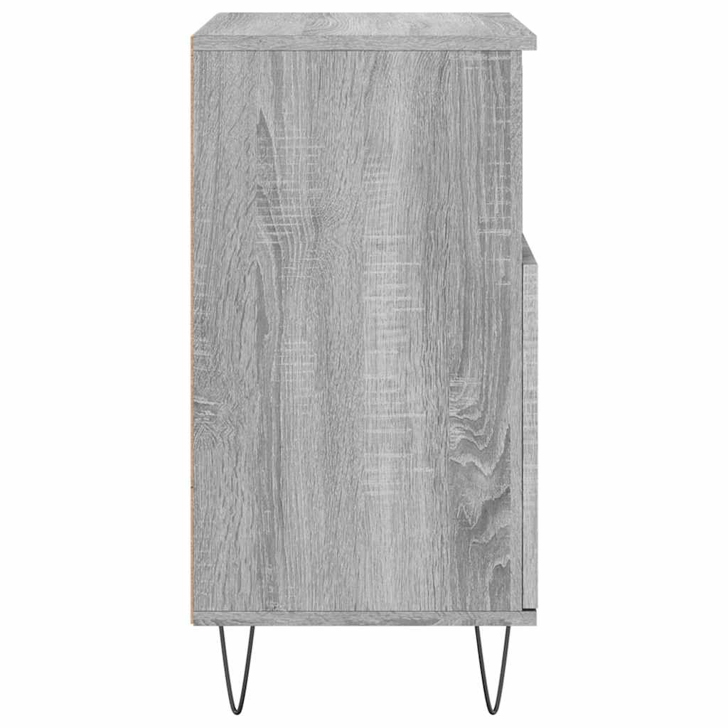 Komoda sivog hrasta sonome 60x35x70 cm od konstruiranog drva