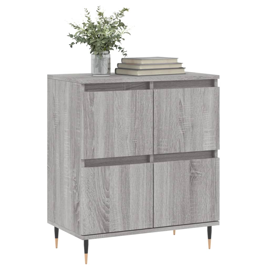 Komoda sivog hrasta sonome 60x35x70 cm od konstruiranog drva