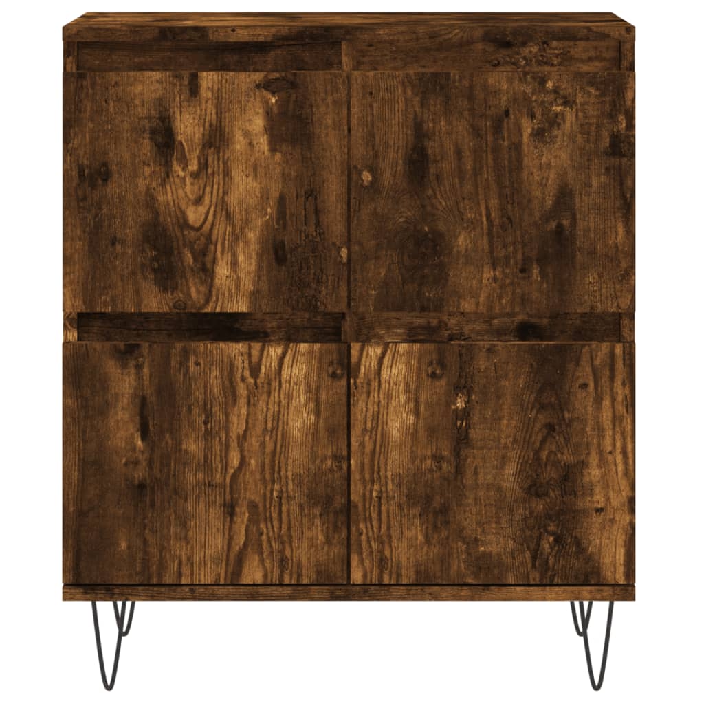 Komoda boja dimljenog hrasta 60 x 35 x 70 cm konstruirano drvo