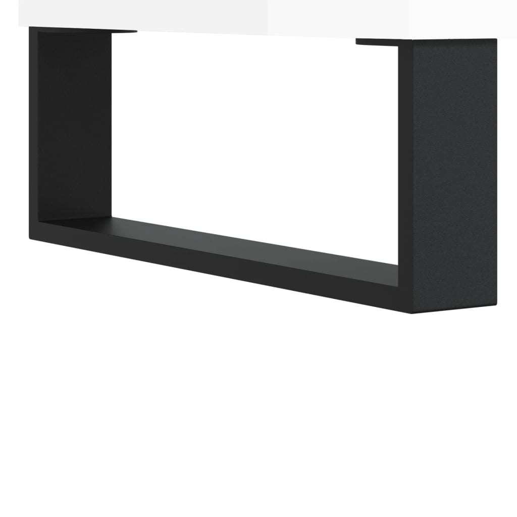 Komoda sjajna bijela 60 x 35 x 70 cm od konstruiranog drva