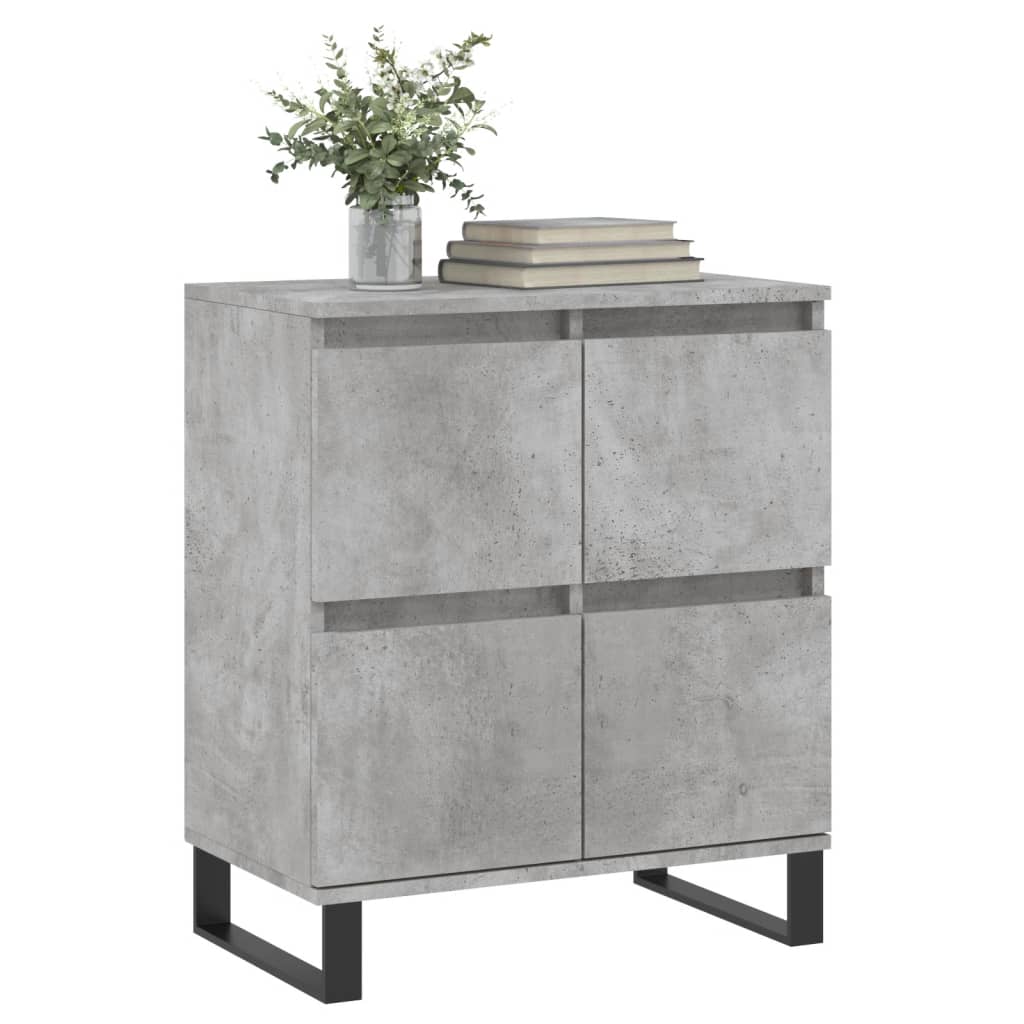 Komoda siva boja betona 60x35x70 cm od konstruiranog drva