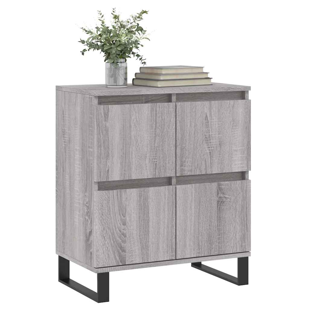Komoda sivog hrasta sonome 60x35x70 cm od konstruiranog drva