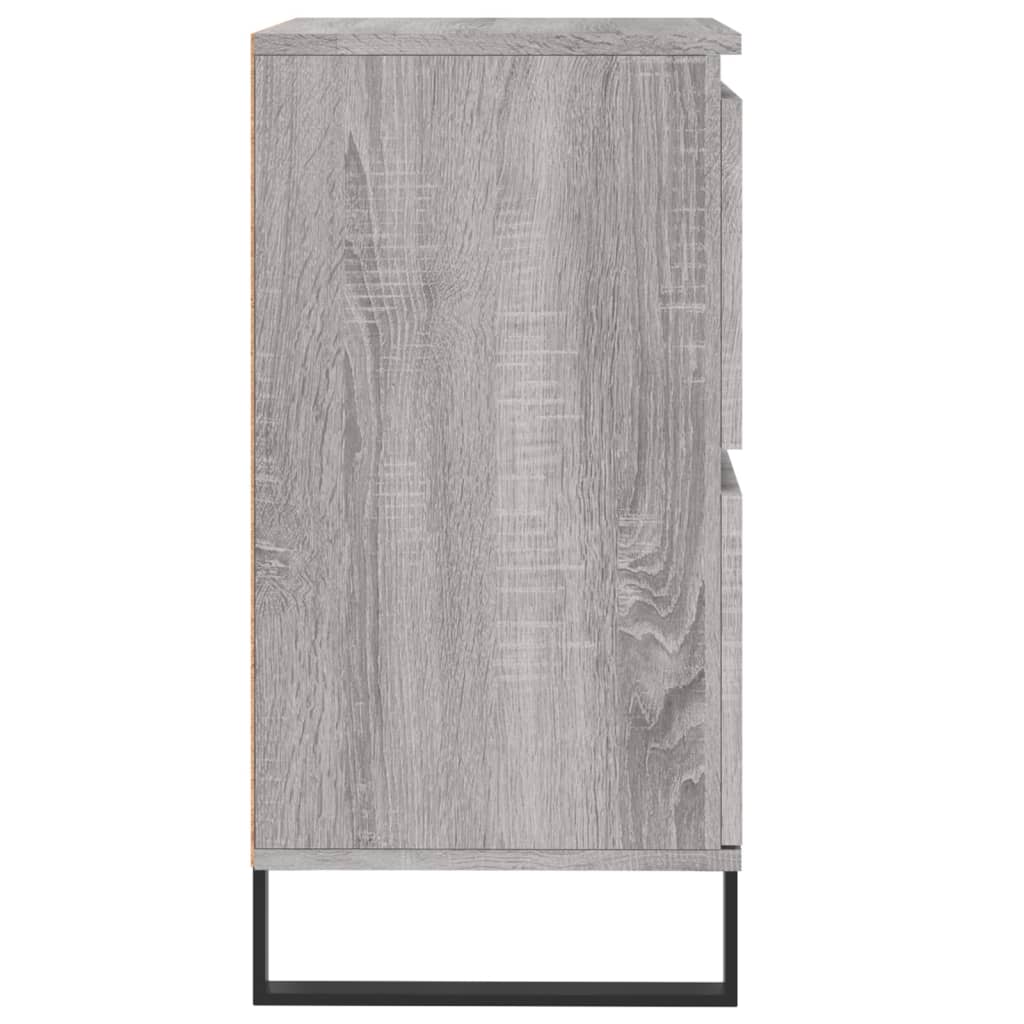 Komoda sivog hrasta sonome 60x35x70 cm od konstruiranog drva