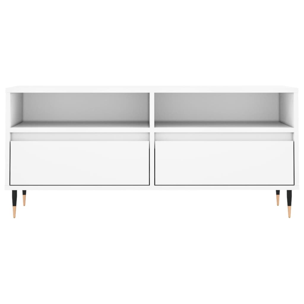 TV ormarić bijeli 100 x 34,5 x 44,5 cm od konstruiranog drva