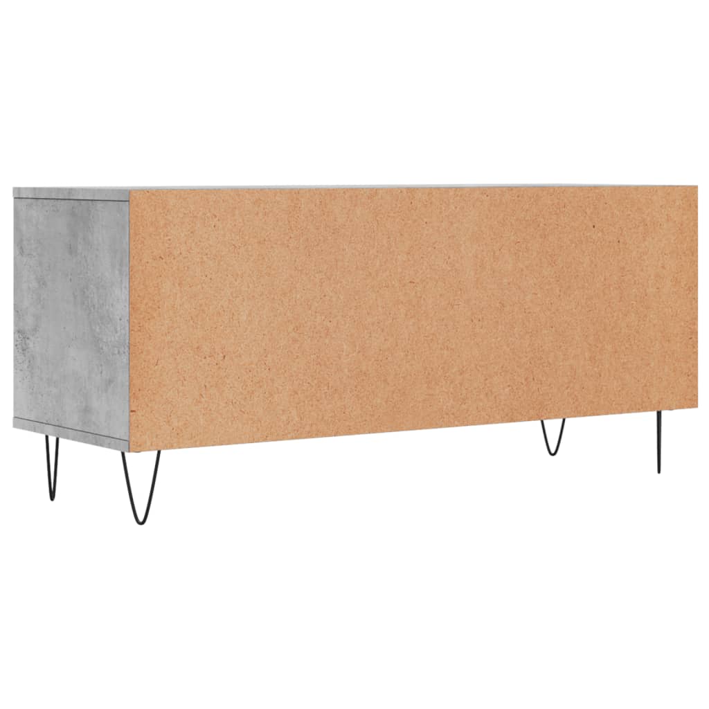 TV ormarić boja betona 100x34,5x44,5 cm od konstruiranog drva