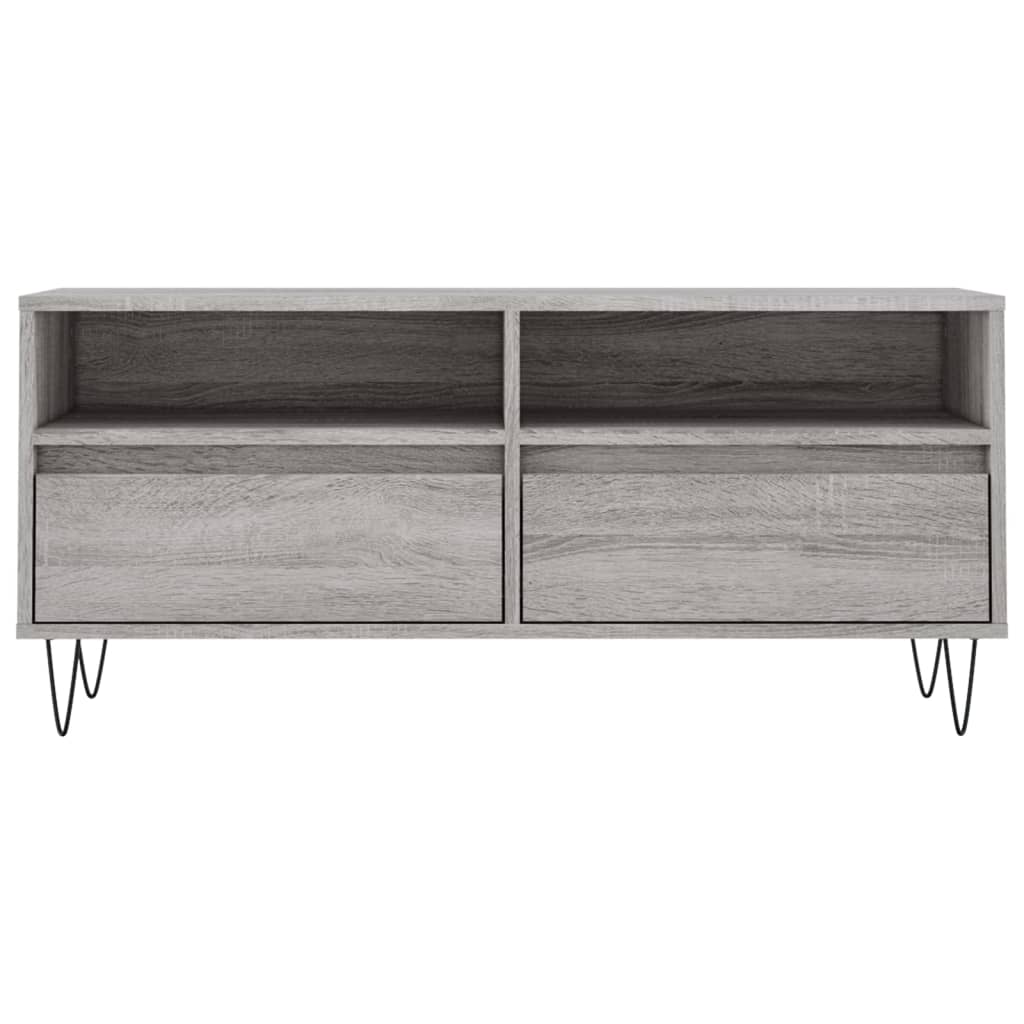 TV ormarić sivi Sonoma 100x34,5x44,5cm konstruirano drvo