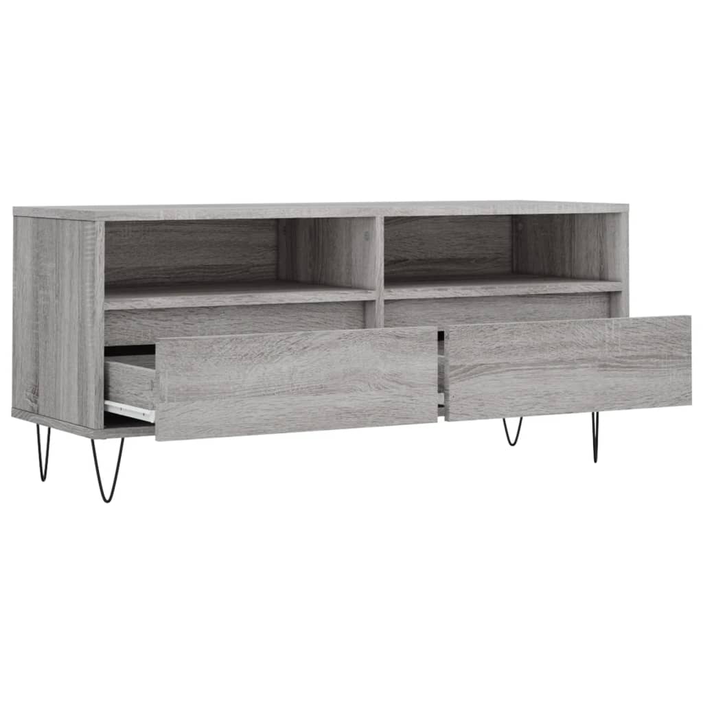 TV ormarić sivi Sonoma 100x34,5x44,5cm konstruirano drvo