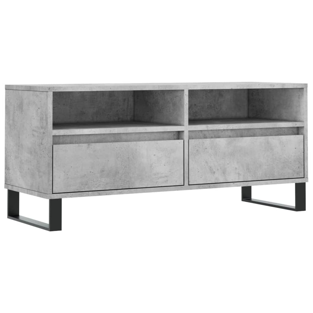 TV ormarić boja betona 100x34,5x44,5 cm od konstruiranog drva