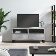 TV ormarić boja betona 100x34,5x44,5 cm od konstruiranog drva