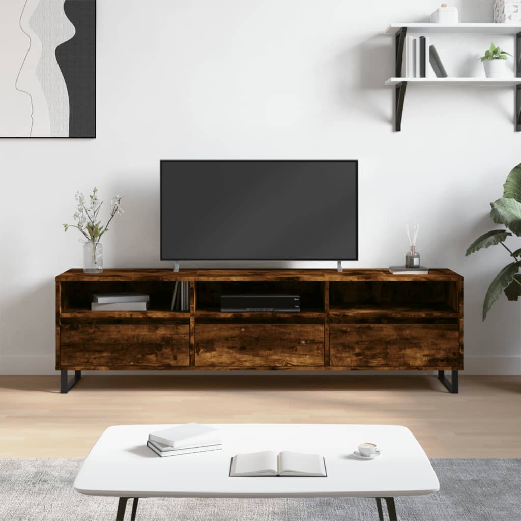 TV ormarić boja dimljenog hrasta 150x30x44,5 cm