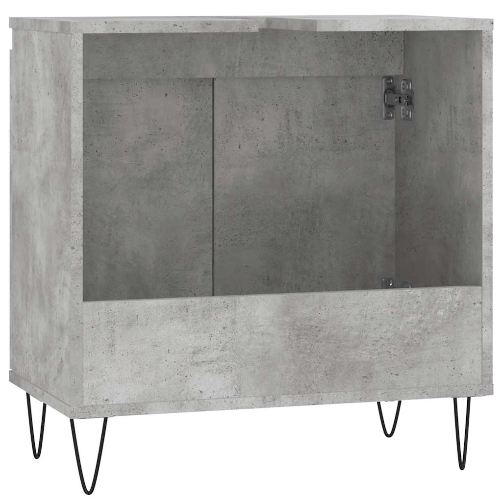 Kupaonski ormarić boja betona 58x33x60 cm od konstruiranog drva