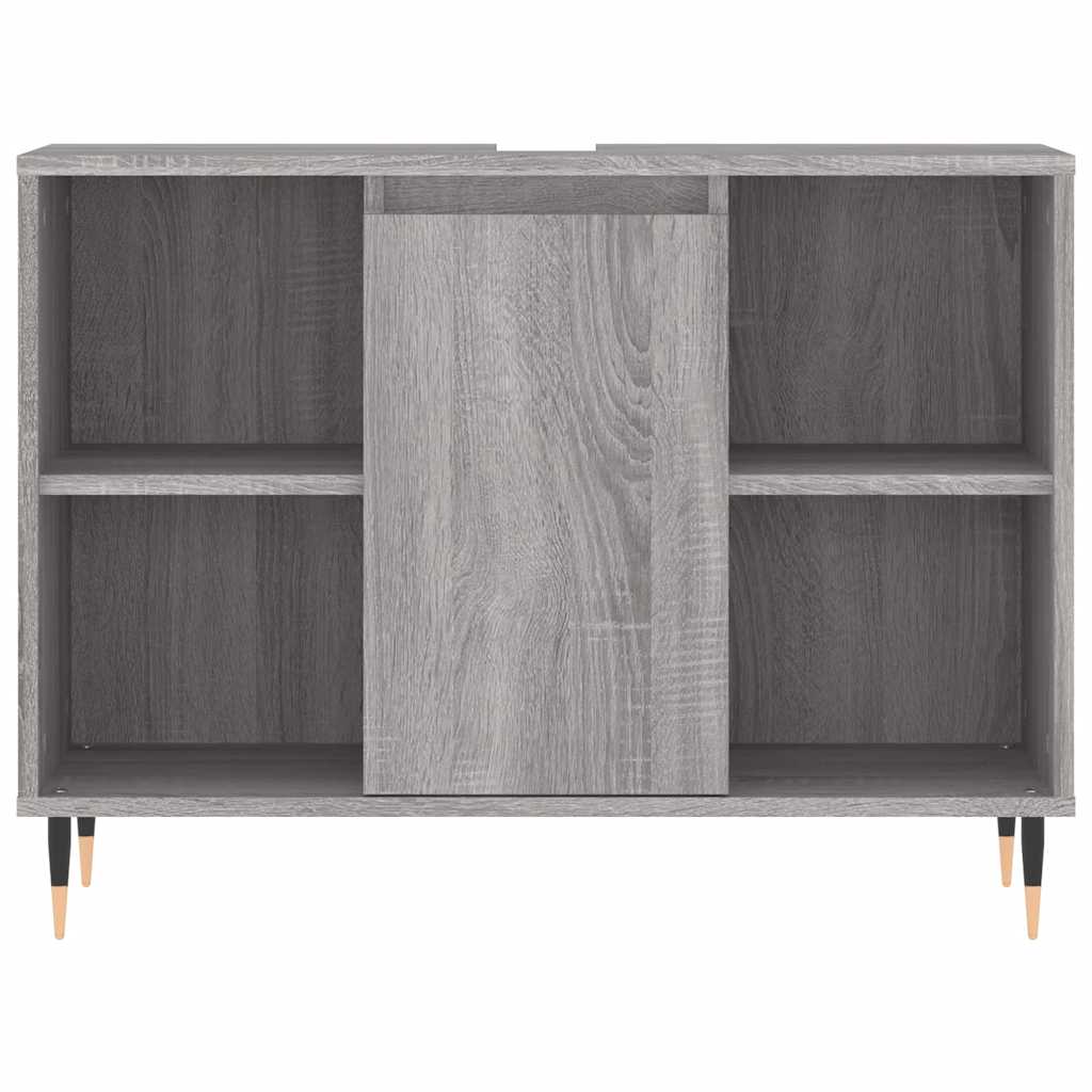 Kupaonski ormarić siva boja hrasta 80 x 33 x 60 cm drveni