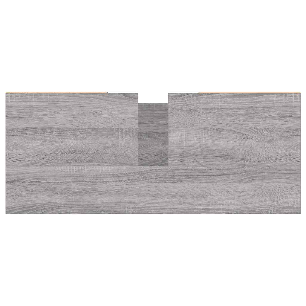 Kupaonski ormarić siva boja hrasta 80 x 33 x 60 cm drveni