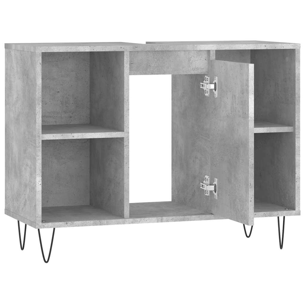 Kupaonski ormarić boja betona 80x33x60 cm od konstruiranog drva