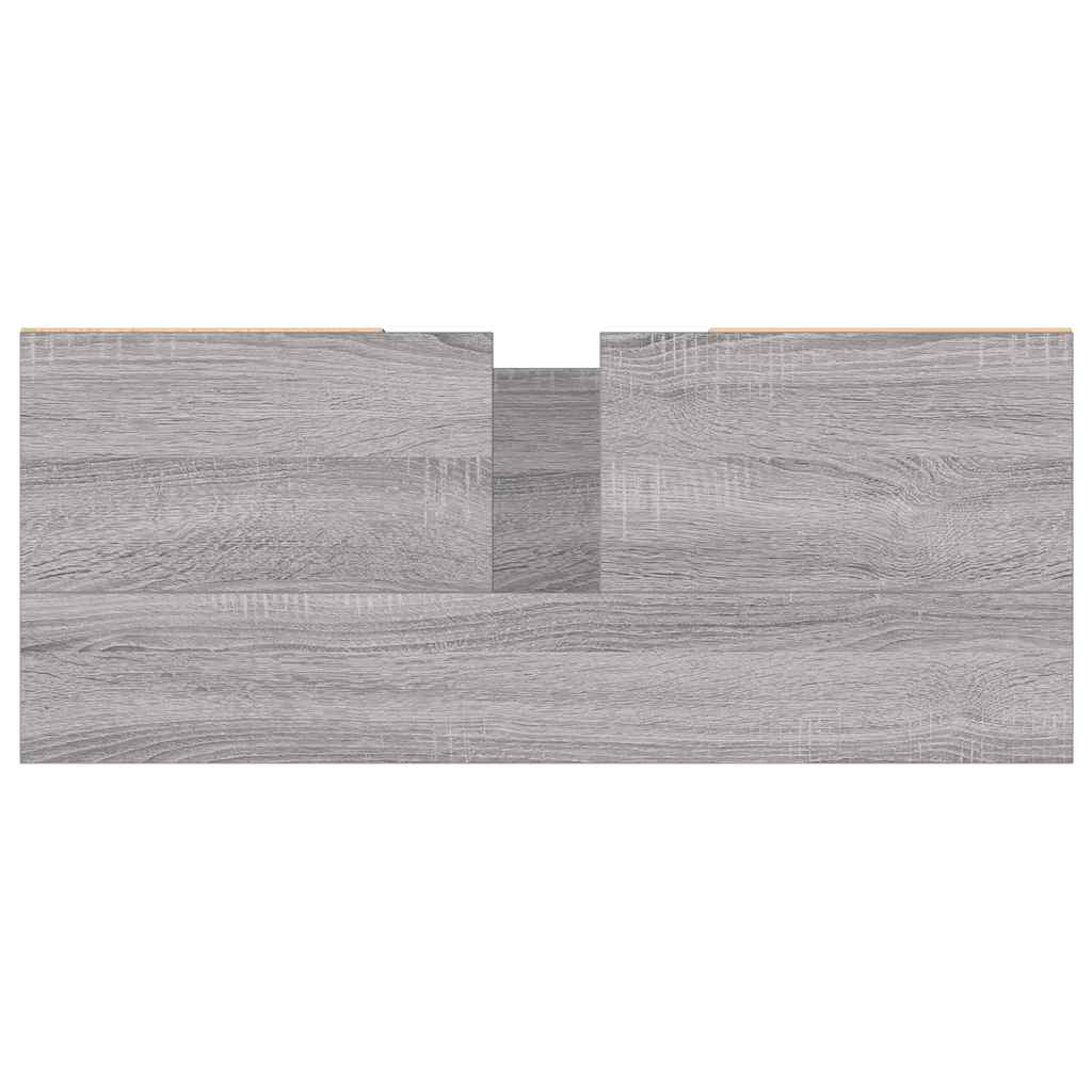 Kupaonski ormarić siva boja hrasta 80 x 33 x 60 cm drveni