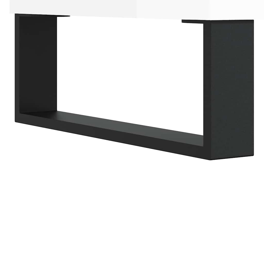 Kupaonski ormarić sjajni bijeli 80x33x60 cm konstruirano drvo