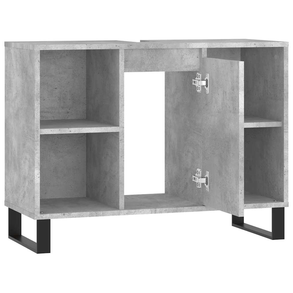 Kupaonski ormarić boja betona 80x33x60 cm od konstruiranog drva