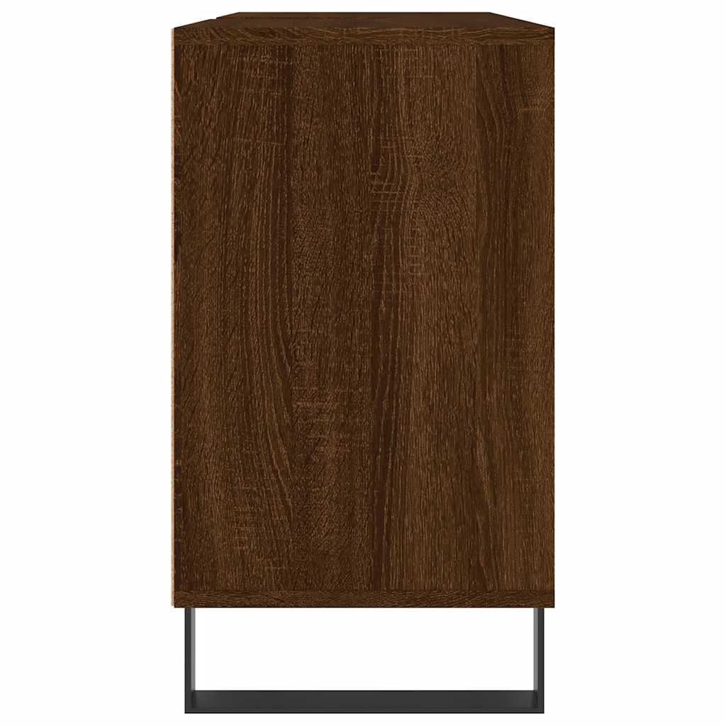 Ormarić za umivaonik smeđa boja hrasta 80x33x60 cm drveni