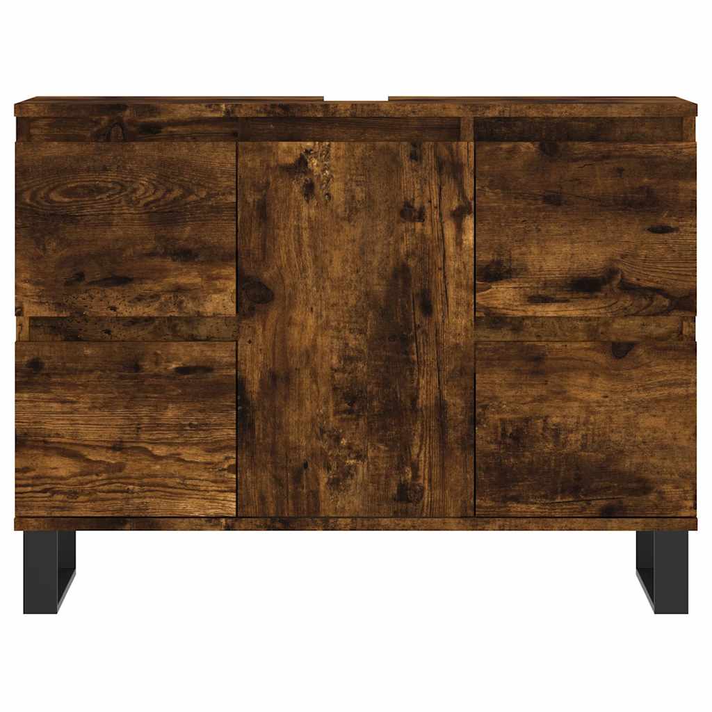 Kupaonski ormarić boja dimljenog hrasta 80 x 33 x 60 cm drveni