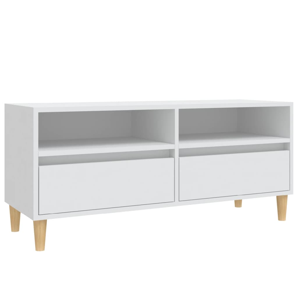 TV ormarić bijeli 100 x 34,5 x 44,5 cm od konstruiranog drva