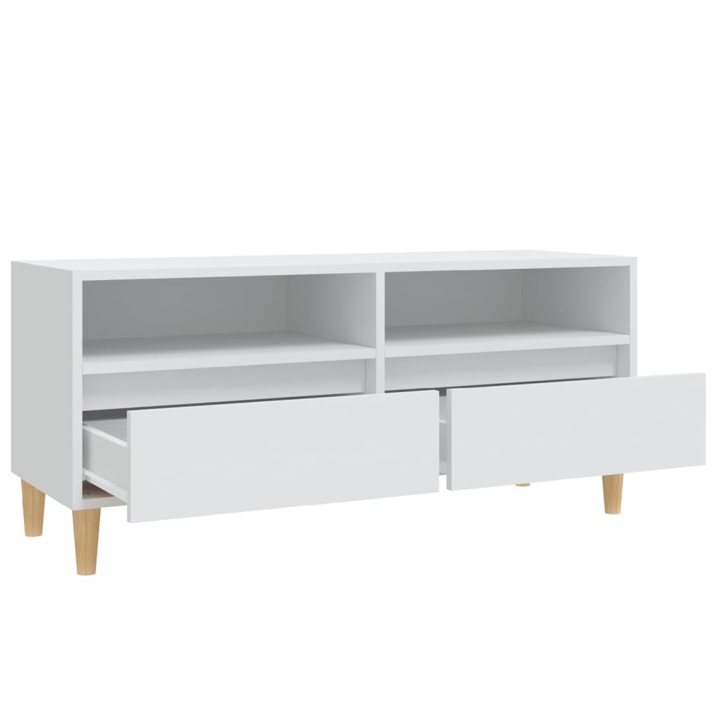 TV ormarić bijeli 100 x 34,5 x 44,5 cm od konstruiranog drva