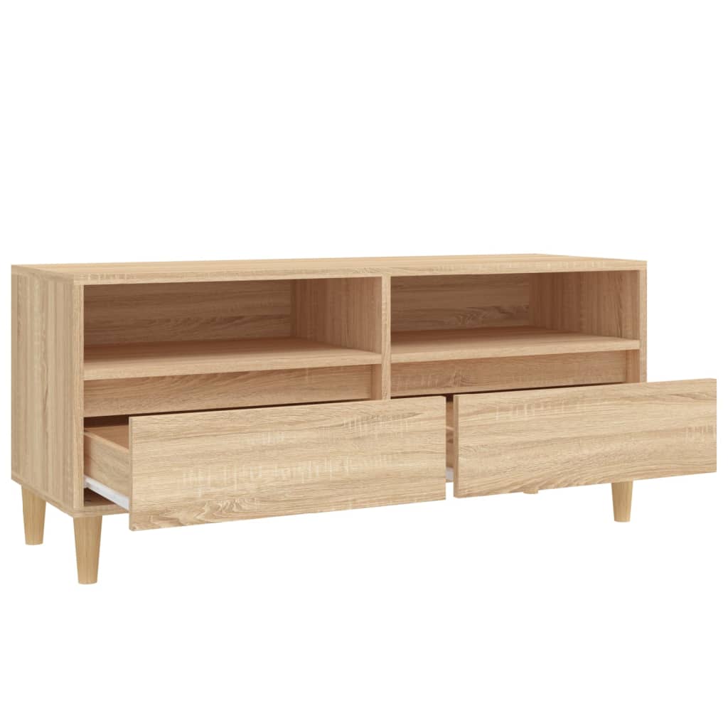 TV ormarić boja hrasta sonome 100x34,5x44,5cm konstruirano drvo