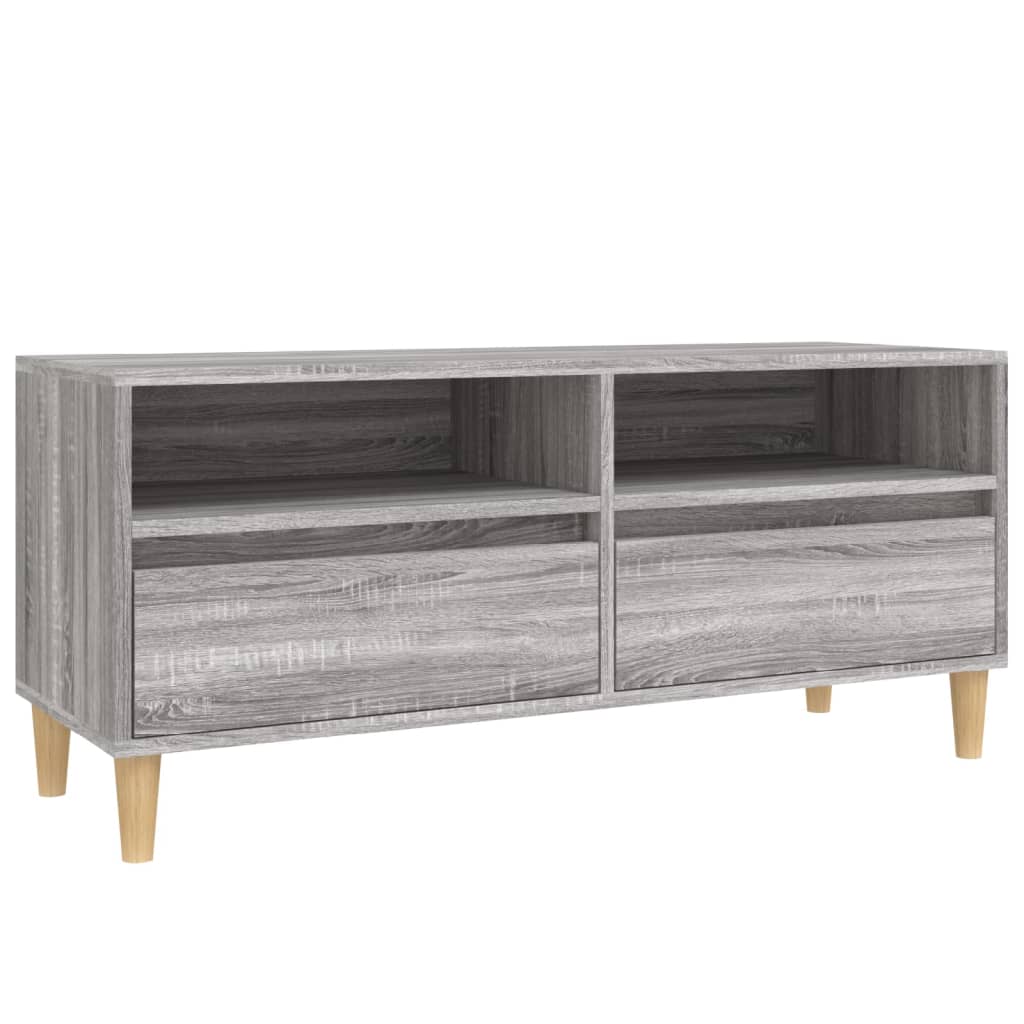 TV ormarić sivi Sonoma 100x34,5x44,5cm konstruirano drvo