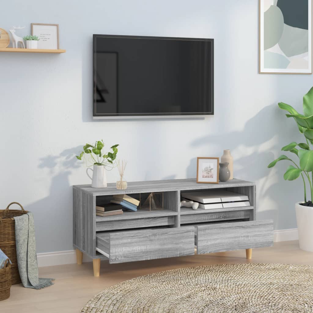 TV ormarić sivi Sonoma 100x34,5x44,5cm konstruirano drvo