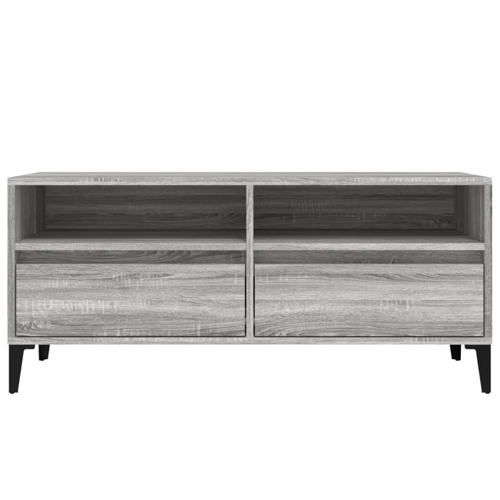 TV ormarić sivi Sonoma 100x34,5x44,5cm konstruirano drvo