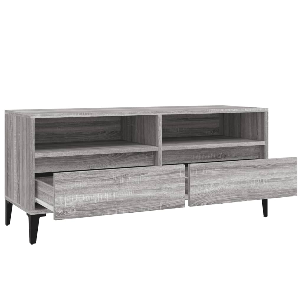 TV ormarić sivi Sonoma 100x34,5x44,5cm konstruirano drvo