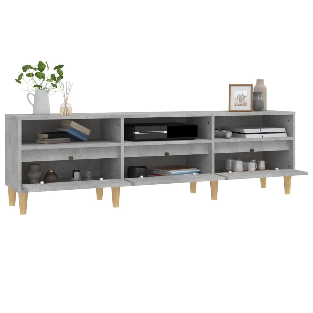 TV ormarić boja betona 150x30x44,5 cm od konstruiranog drva