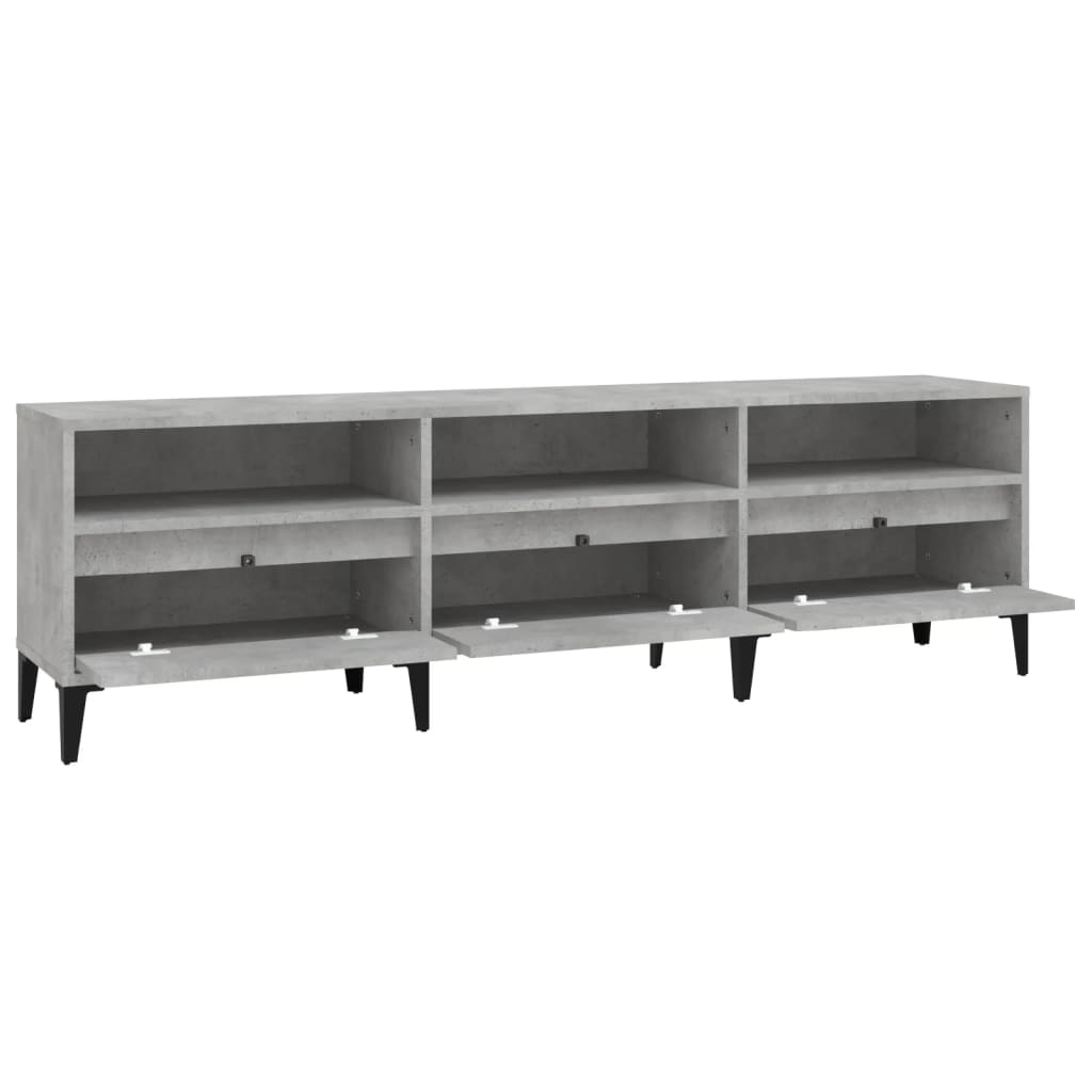 TV ormarić boja betona 150x30x44,5 cm od konstruiranog drva