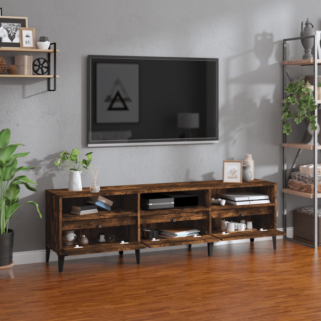 TV ormarić boja dimljenog hrasta 150x30x44,5 cm
