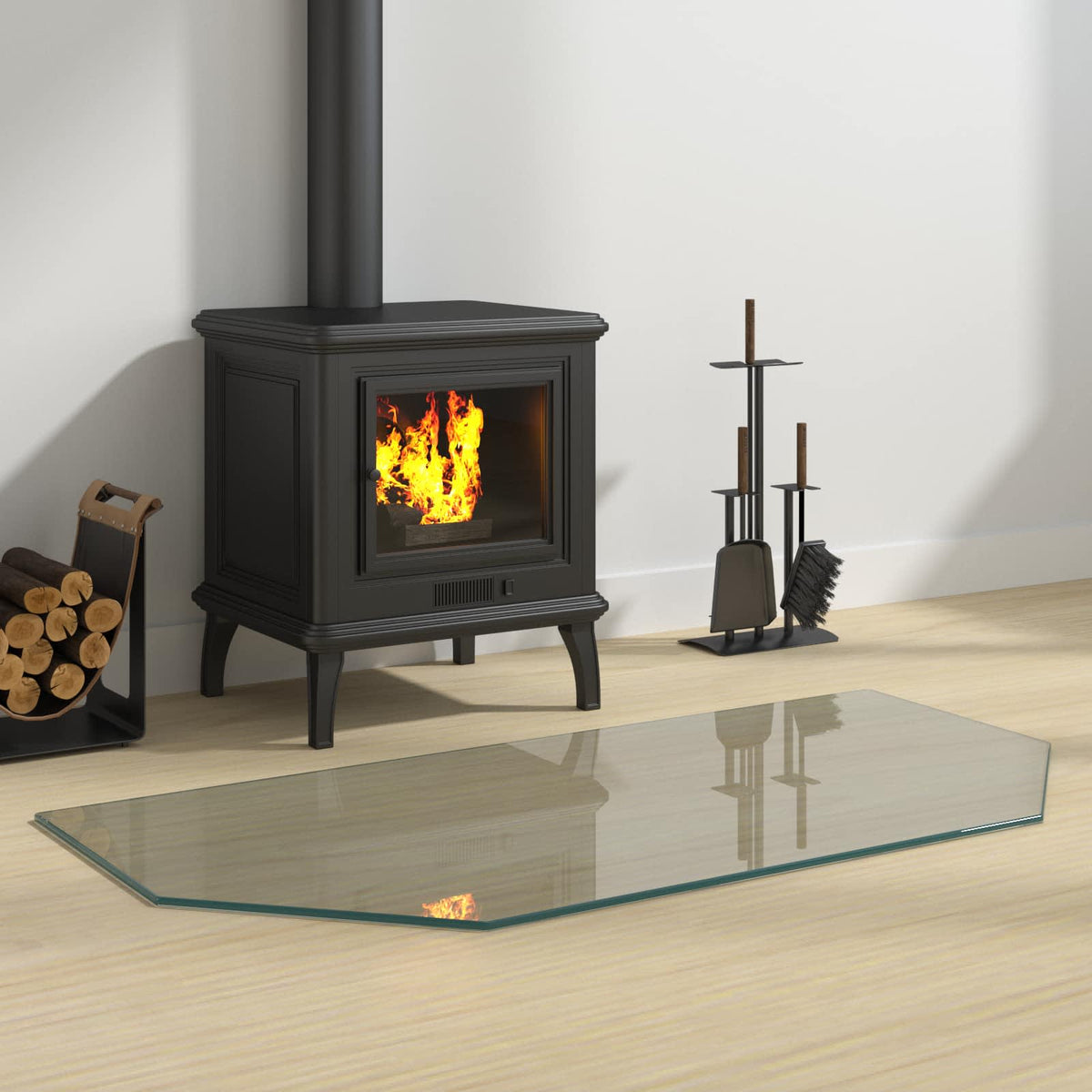Staklena ploča za kamin *Transparent*an 100 x 50 cm Stakl