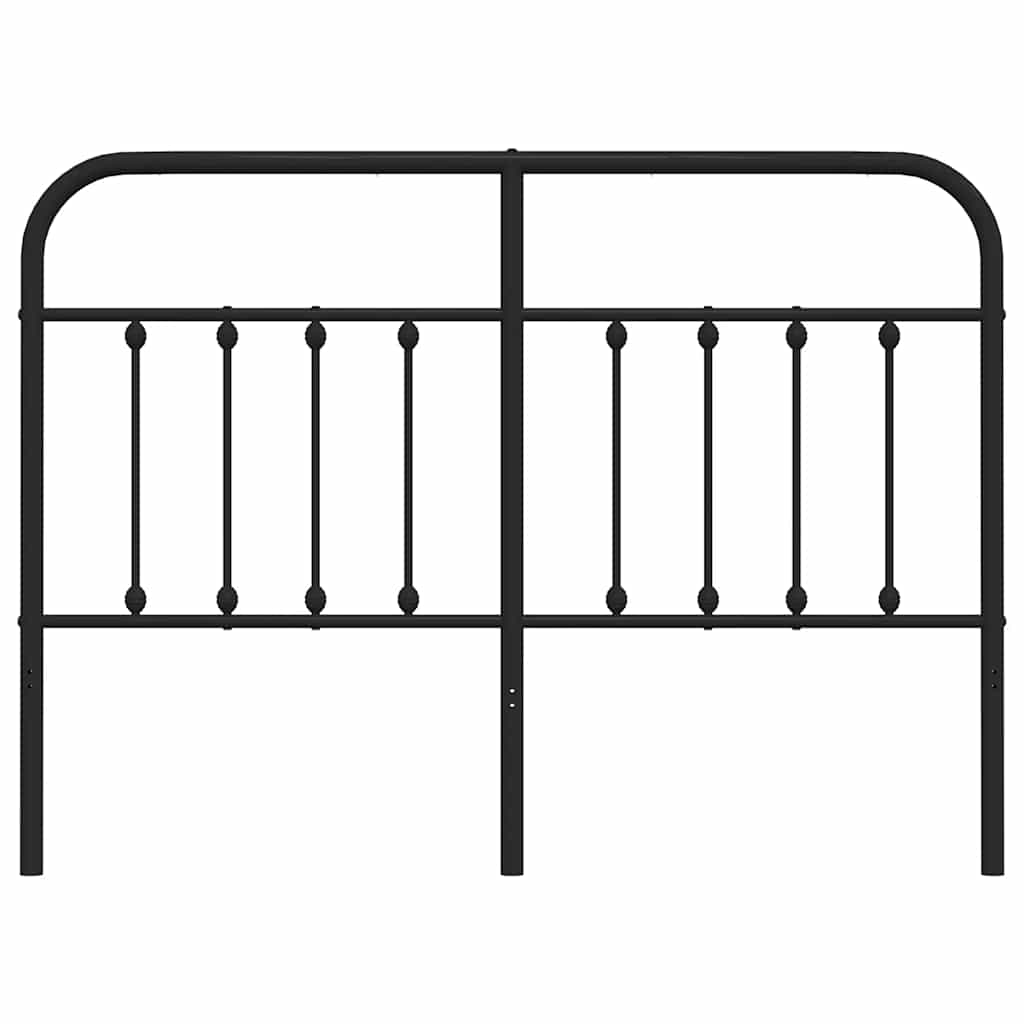 Metalno zamjensko uzglavlje crno 135 cm