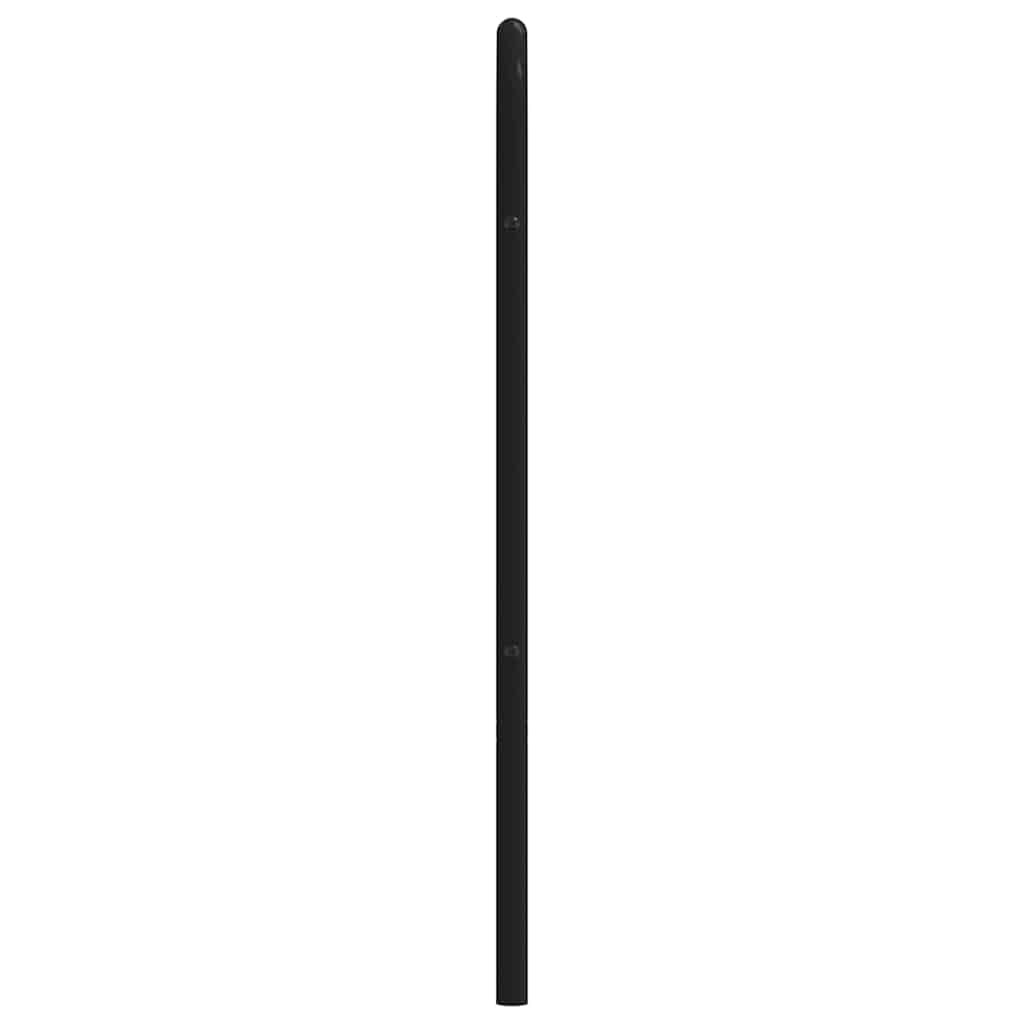 Metalno zamjensko uzglavlje crno 160 cm