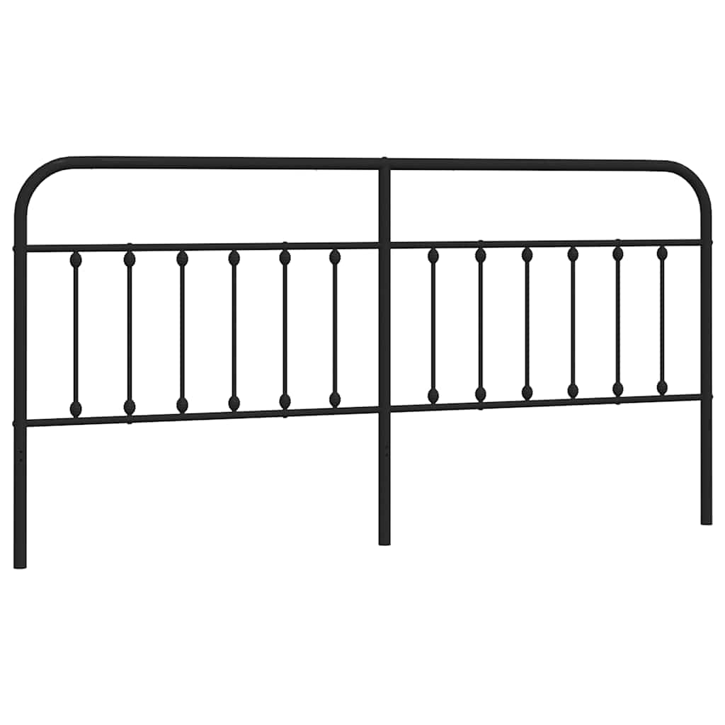 Metalno zamjensko uzglavlje crno 193 cm