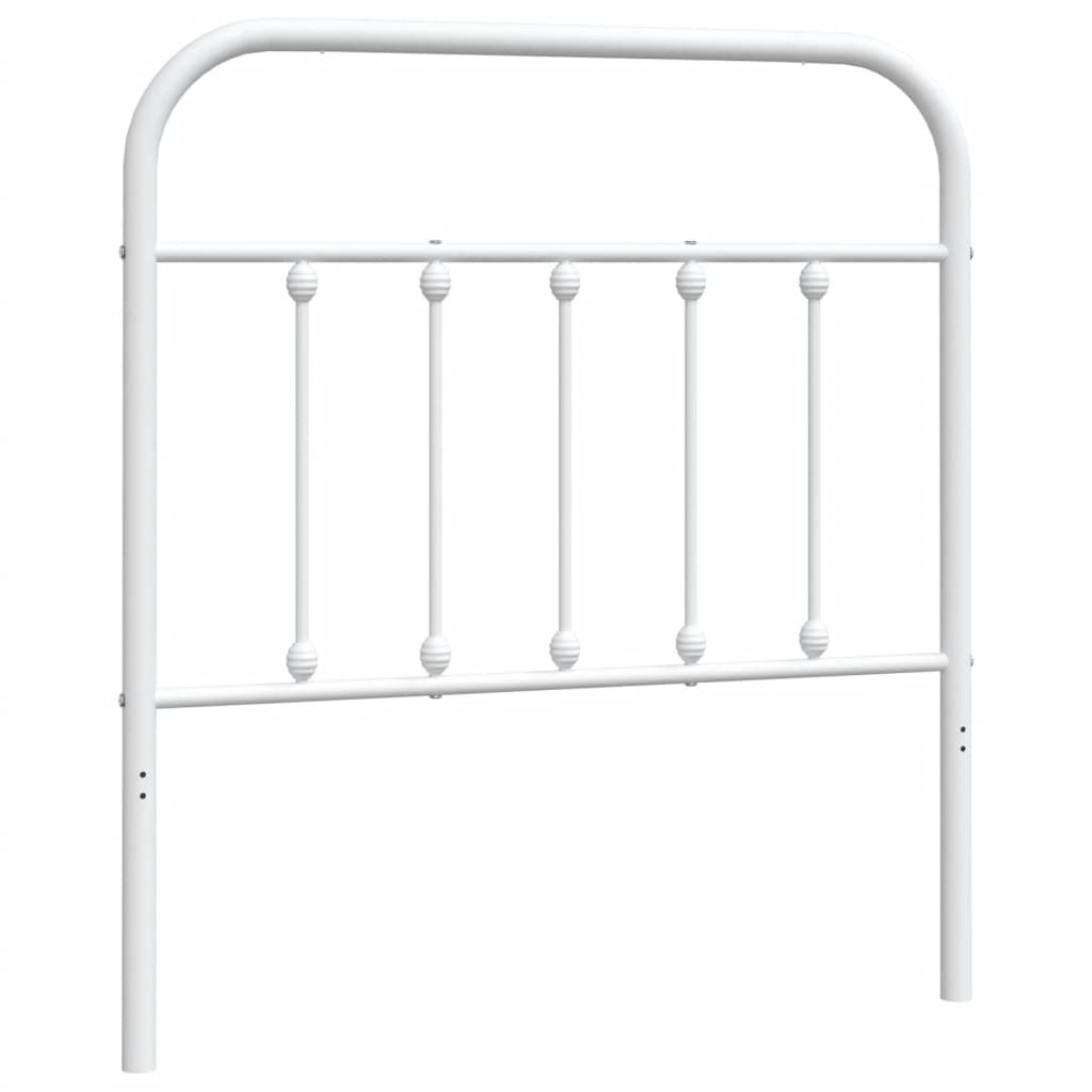 Metalno zamjensko uzglavlje bijelo 80 cm