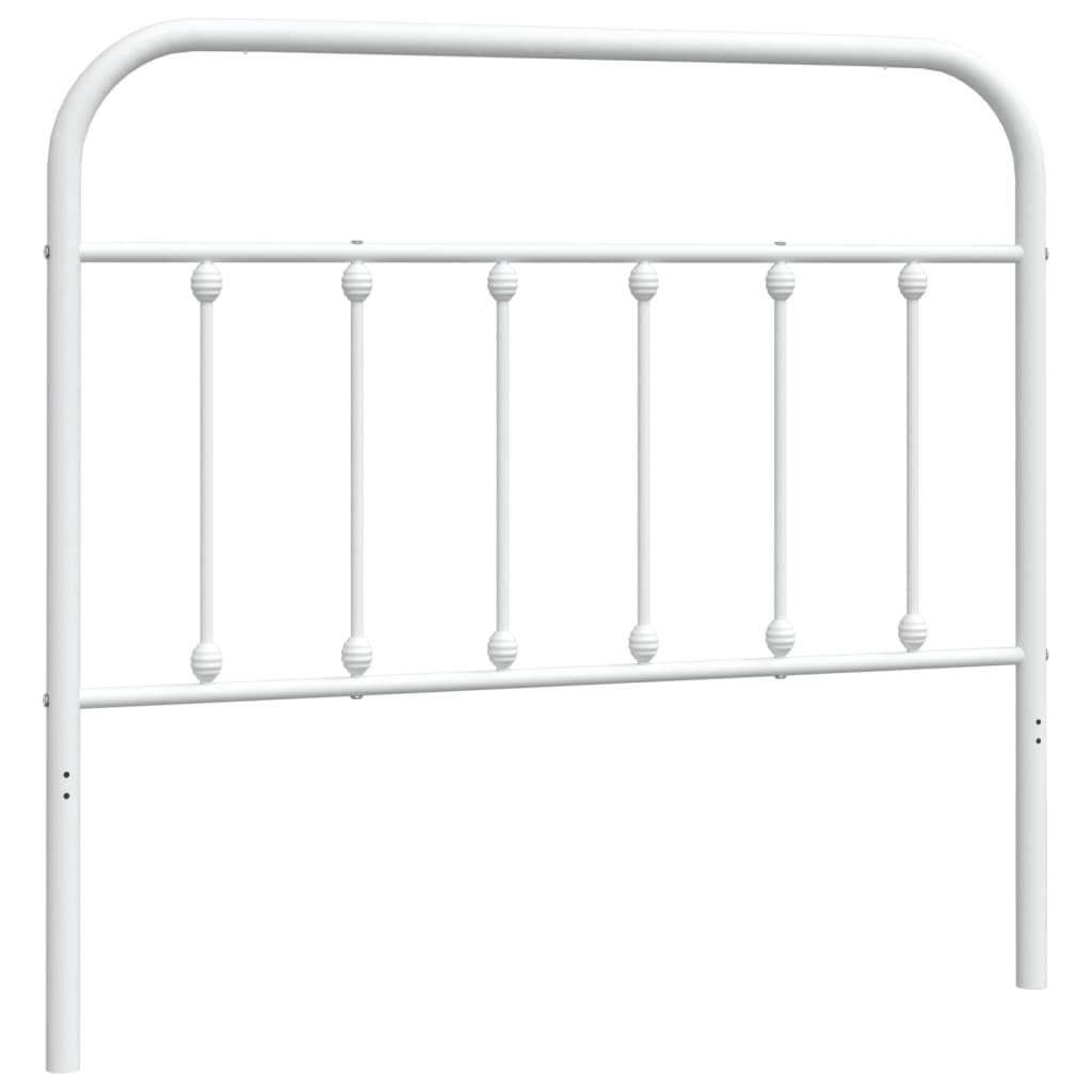 Metalno zamjensko uzglavlje bijelo 107 cm