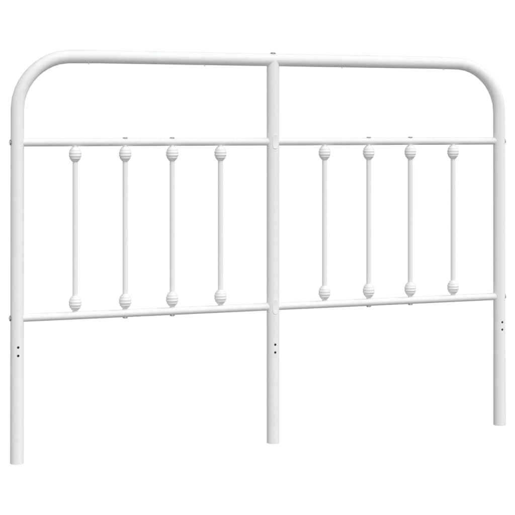 Metalno zamjensko uzglavlje bijelo 135 cm