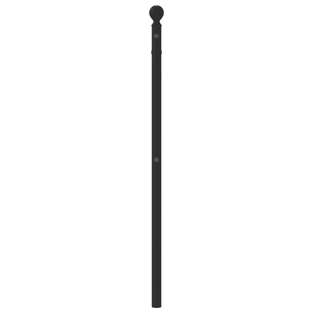 Metalno zamjensko uzglavlje crno 107 cm