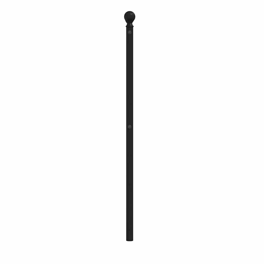 Metalno zamjensko uzglavlje crno 135 cm