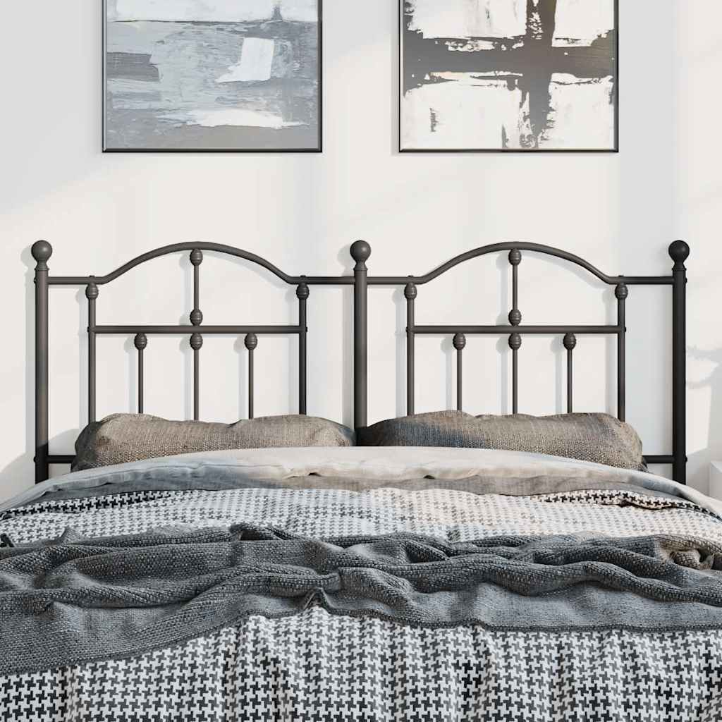 Metalno zamjensko uzglavlje crno 150 cm