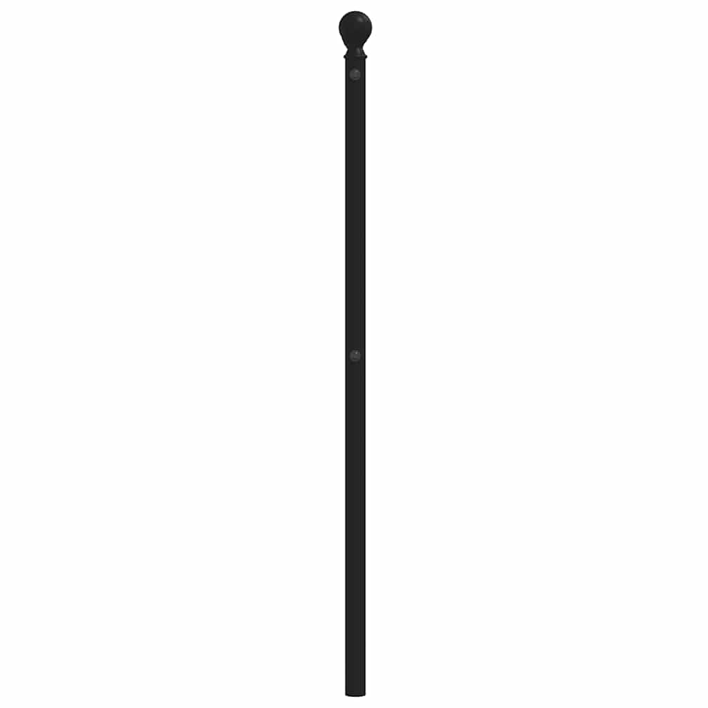 Metalno zamjensko uzglavlje crno 193 cm