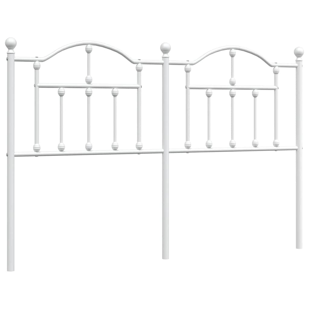 Metalno zamjensko uzglavlje bijelo 135 cm