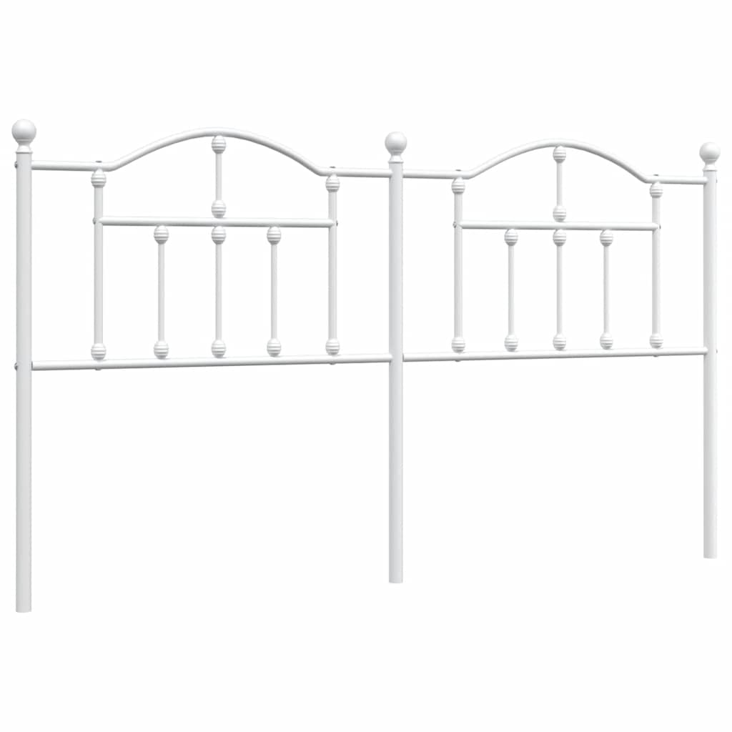 Metalno zamjensko uzglavlje bijelo 180 cm