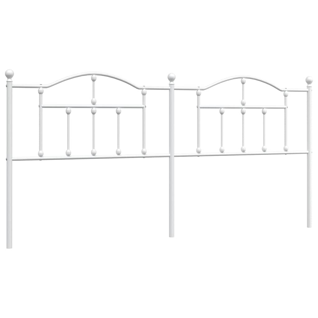Metalno zamjensko uzglavlje bijelo 200 cm