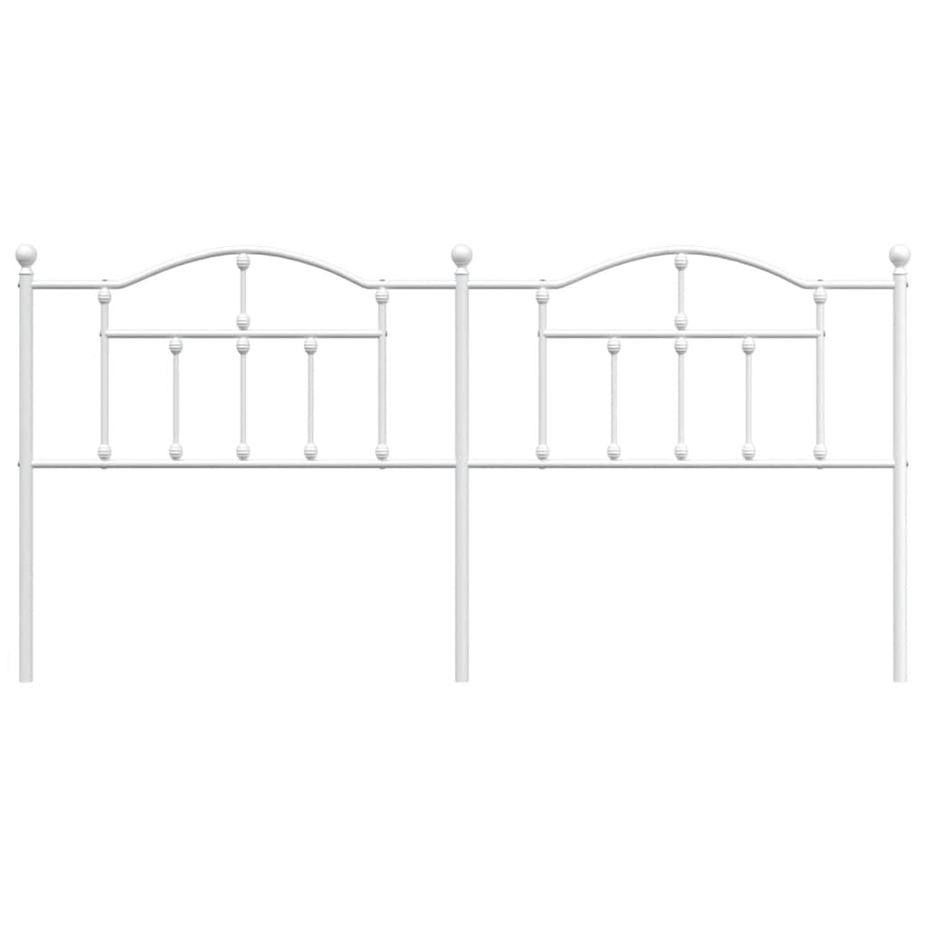 Metalno zamjensko uzglavlje bijelo 200 cm