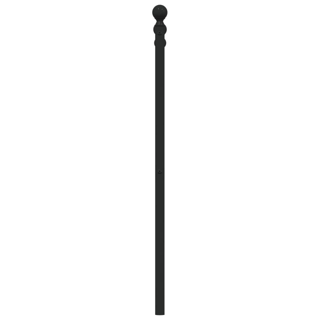 Metalno zamjensko uzglavlje crno 80 cm